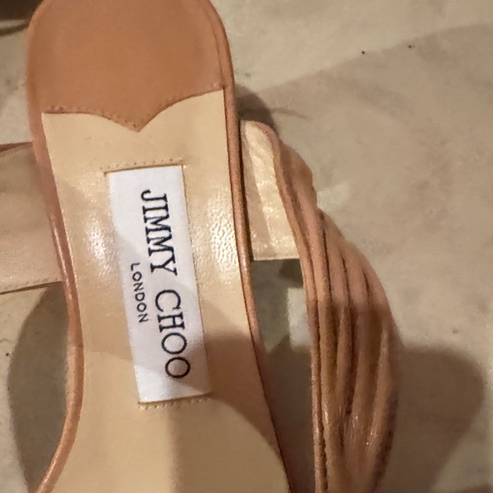 Jimmy Choo Brown Strappy Sandals - Picture 2 of 7